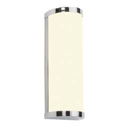 Ice 2 Light Bathroom Wall Light Chrome IP44 with Opal Glass, G9