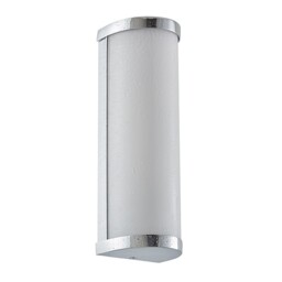 Ice 2 Light Bathroom Wall Light Chrome IP44 with Opal Glass, G9 - thumbnail 2