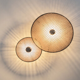 Silikou 40cm Wall Lamp Natural - Sandy Black 1xE27 LED - thumbnail 3