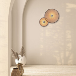 Silikou 40cm Wall Lamp Natural - Sandy Black 1xE27 LED - thumbnail 2