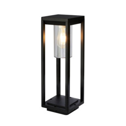 Outdoor Post - 450mm, Black With Clear Diffuser