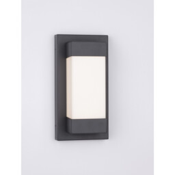 Leto II Outdoor Modern Wall Lamp Sandy Black Aluminium LED 18W 2132Lm 3000K IP65 - thumbnail 5