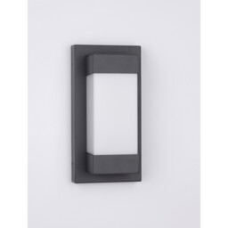 Leto II Outdoor Modern Wall Lamp Sandy Black Aluminium LED 18W 2132Lm 3000K IP65 - thumbnail 3