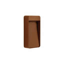 Vireta Tall Outdoor Flush Wall Lamp Brown LED 3000K IP65