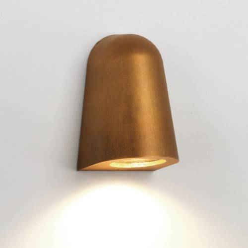 Mast Outdoor Wall Light Antique Brass IP65, GU10