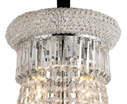 Alexandra Ceiling Pendant Chandelier 13 Light Polished Chrome, Crystal - thumbnail 5
