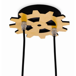Bulldozer 2 Light Children Ceiling Pendant Multicolour, E14 - thumbnail 2