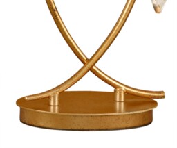 Sophie Table Light, Gold Painting, Cream Shades - thumbnail 3