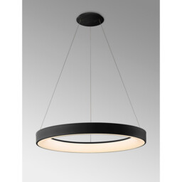 Niseko II Ring Pendant 65cm 50W LED, 2700K-5000K Tuneable, 3760lm, Remote Control & APP, Black, 3yrs Warranty - thumbnail 2