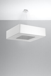 Urano Square Pendant Light White 80cm E27 - thumbnail 2