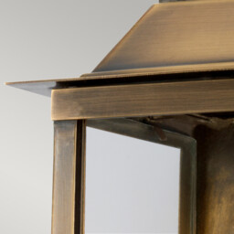 Lambeth Palace 1 Light Outdoor Wall Lantern Light Brass IP44, E27 - thumbnail 5