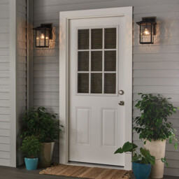 Kichler Cappanna Medium Outdoor Wall Lantern Traditional Textured Black IP44 1x E27 - thumbnail 5