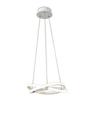 Infinity Ceiling Pendant 30W LED 3000K, 2500lm, White, White Acrylic - thumbnail 1