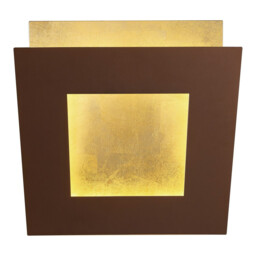 Dalia 40cm Wall Lamp, 40W LED, 3000K, 2800lm, Gold/Rust Brown, 3yrs Warranty - thumbnail 1