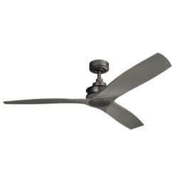 Kichler Ried 3 Blade 142cm Ceiling Fan Anvil Iron Remote Control - thumbnail 1