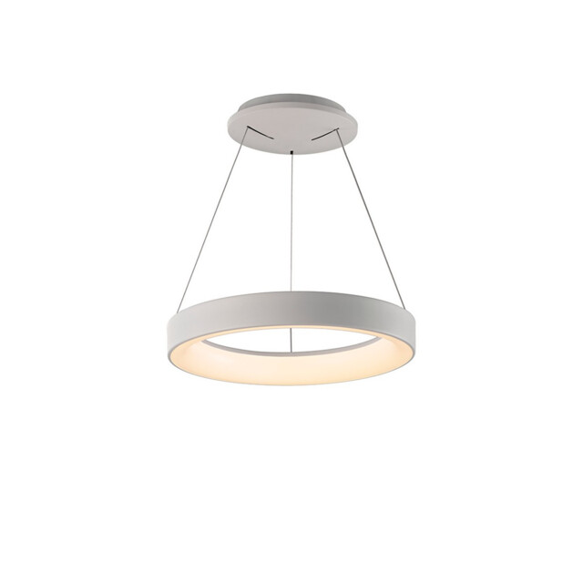 Niseko II Ring Pendant 38cm 30W LED, 2700K-5000K Tuneable, 2250lm, Remote Control & APP, White, 3yrs Warranty - image 1