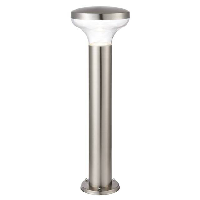 Roko Outdoor Coastal Bollard Light, Marine Grade Brushed Stainless Steel IP44, GU10 - image 1