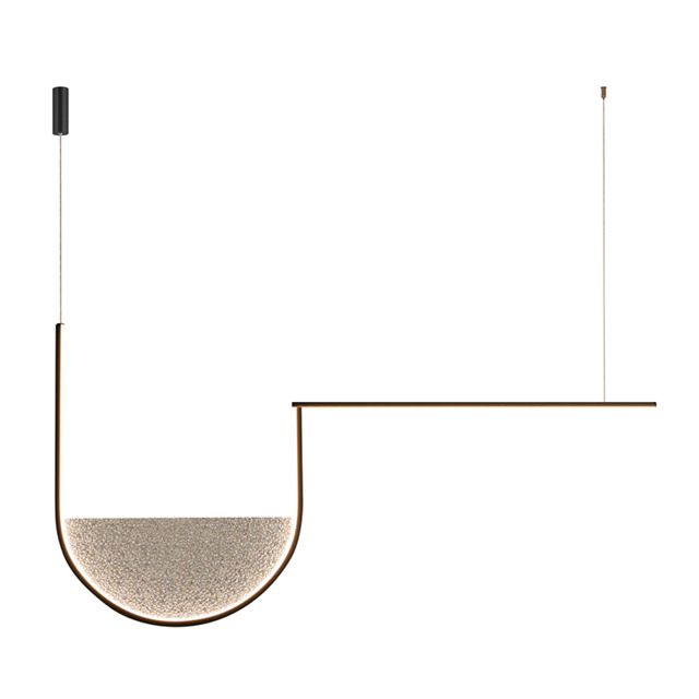 Evoria 101cm Pendant Ceiling Light Black Matt-Light Grey Glass LED 3000-4000K Dimmable - image 1