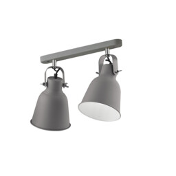 LEGEND 2 Light Twin Spotlight Grey 36x17.5x16cm