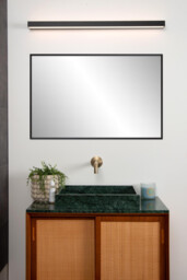 Alexa Modern Wall Light Bathroom - LED - 1x13W 3000K - IP44 - Black - thumbnail 5