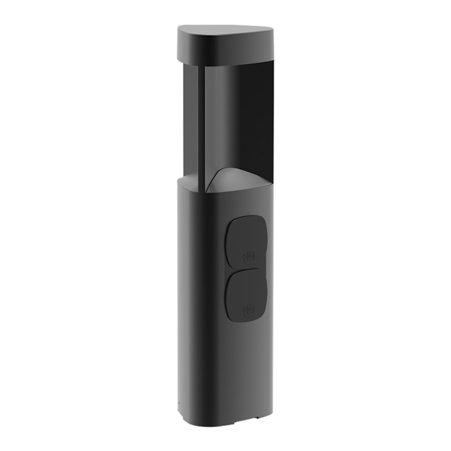 Zambelis 12.8cm Outdoor Bollard Graphite LED 3000K IP54 7W - image 1
