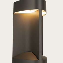 Zambelis 12.8cm Outdoor Bollard Graphite LED 3000K IP54 7W - thumbnail 5