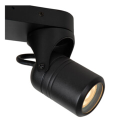 Niort Classic Ceiling Spotlight Outdoor - 2xGU10 - IP44 - Black - thumbnail 5