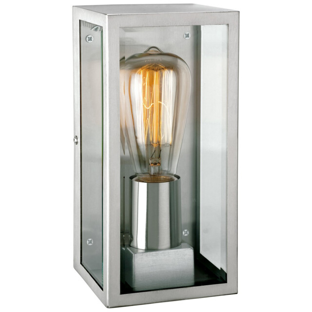 Dallas 1 Light Outdoor Wall Light Stainless Steel IP44, E27