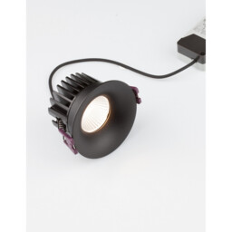 Blade 8.5cm Recessed Downlight Black Aluminium LED 12W 720Lm 3000K IP65 - thumbnail 3