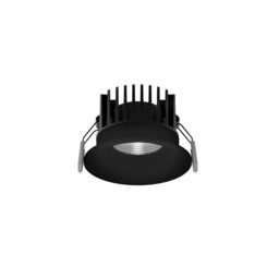 Blade 8.5cm Recessed Downlight Black Aluminium LED 12W 720Lm 3000K IP65 - thumbnail 1