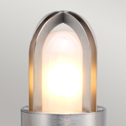 Paignton Outdoor Bollard Stainless Steel (Silver), IP55 - thumbnail 2
