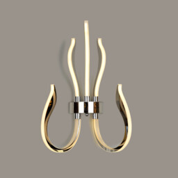 Versailles Wall LED Light 30W Dimmable, 1500lm, 3000K Polished Chrome/White Acrylic, 3yrs Warranty - thumbnail 2