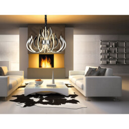 Versailles Wall LED Light 30W Dimmable, 1500lm, 3000K Polished Chrome/White Acrylic, 3yrs Warranty - thumbnail 3