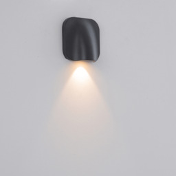 Zambelis Outdoor Wall Down Lamp Graphite LED 3000K IP54 9W - thumbnail 2