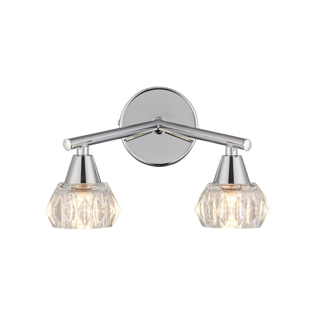Ardice Wall Light, 2 Light G9, Polished Chrome/Clear Glass - image 1