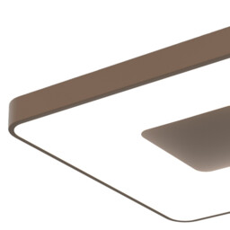 Coin Square Ceiling 56W LED With Remote Control 2700K-5000K, 2500lm, Gold, 3yrs Warranty - thumbnail 3