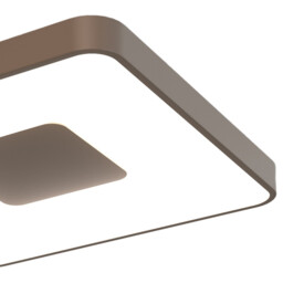 Coin Square Ceiling 56W LED With Remote Control 2700K-5000K, 2500lm, Gold, 3yrs Warranty - thumbnail 5