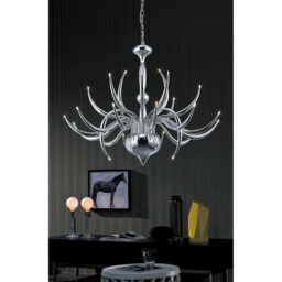 Llamas Pendant 24 Light G4 Polished Chrome Item Weight: 15.2kg - thumbnail 3