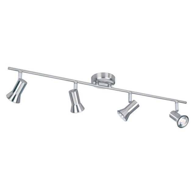Magnum 4 Light Spotlights Bar Brushed Steel, GU10