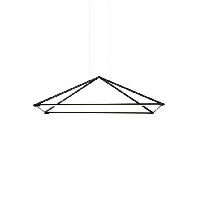 Tubs LED Decorative Ceiling Pendant Matt Black 90cm 3900lm 3000K - Special Offer
