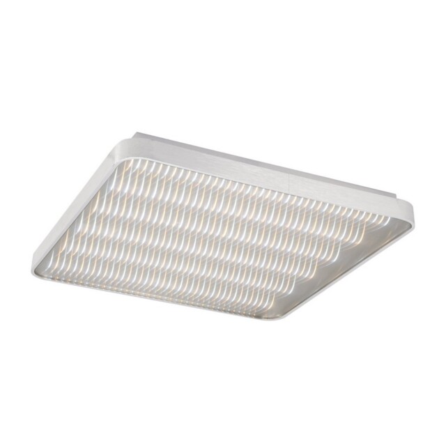 Fusion Flush Ceiling Light 58cm Square 50W LED 3000K + 6000K, 3120lm, Aluminium, Acrylic - image 1