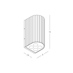 Arlina Outdoor Up Down Wall Lamp Graphite LED 3000K IP54 - thumbnail 5