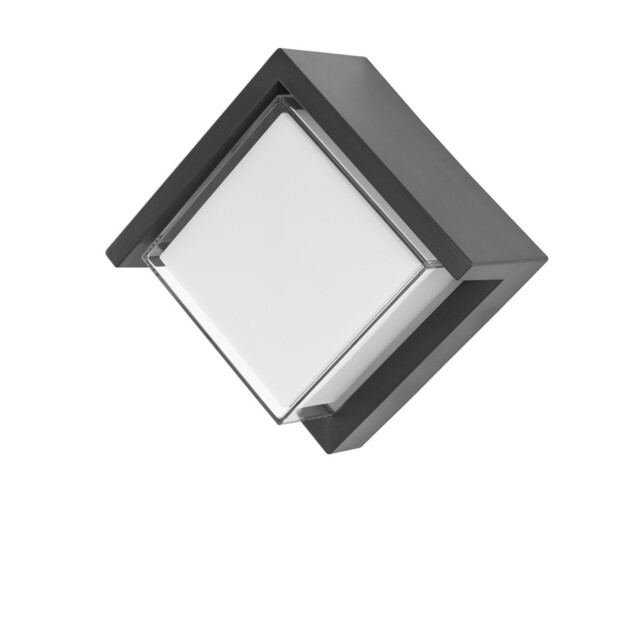 Max Outdoor Modern Wall Lamp Dark Grey ABS Clear, White Acrylic LED 12W 1385Lm 3000K IP65 - image 1
