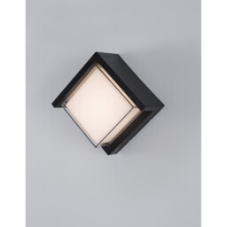 Max Outdoor Modern Wall Lamp Dark Grey ABS Clear, White Acrylic LED 12W 1385Lm 3000K IP65 - thumbnail 5