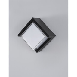Max Outdoor Modern Wall Lamp Dark Grey ABS Clear, White Acrylic LED 12W 1385Lm 3000K IP65 - thumbnail 3
