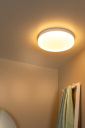 Biskit Modern Flush ceiling light Bathroom - Ø 40cm - LED - 1x36W 2700K - IP44 - White - thumbnail 5