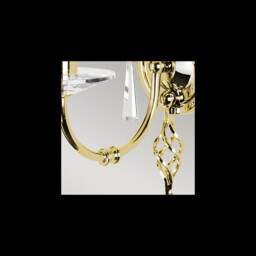 Aegean 1 Light Indoor Candle Wall Light Polished Brass, E14 - thumbnail 2