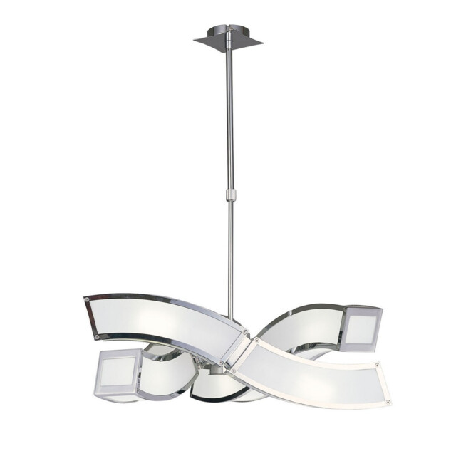 Duna GU10 Pendant 3 Arm 6 Light L1/SGU10, Polished Chrome - image 1
