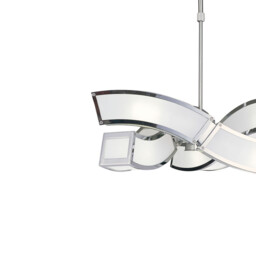 Duna GU10 Pendant 3 Arm 6 Light L1/SGU10, Polished Chrome - thumbnail 5