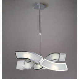 Duna GU10 Pendant 3 Arm 6 Light L1/SGU10, Polished Chrome - thumbnail 2
